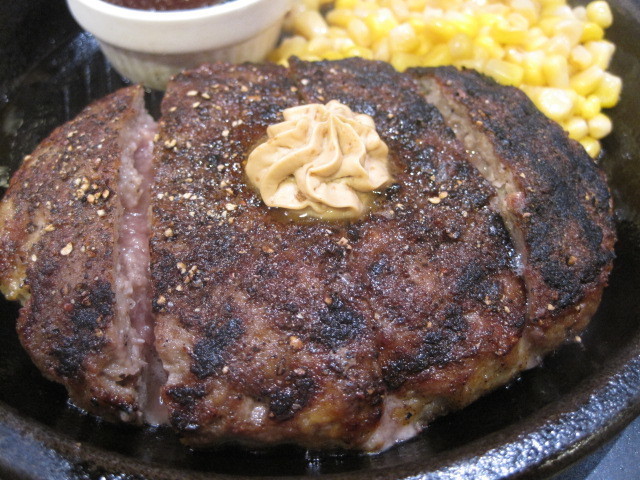 船橋グルメ いきなりステーキ船橋店でワイルドハンバーグ 1100円 を頂きました すごいボリュームでした おいしい千葉 グルメ ヨガ日記